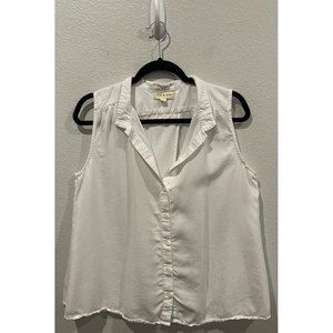 CLOTH AND STONE White Sleeveless Top